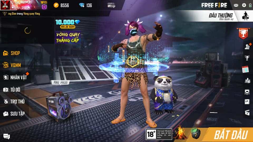 Hình Free Fire phối đồ nam cute ấn tượng