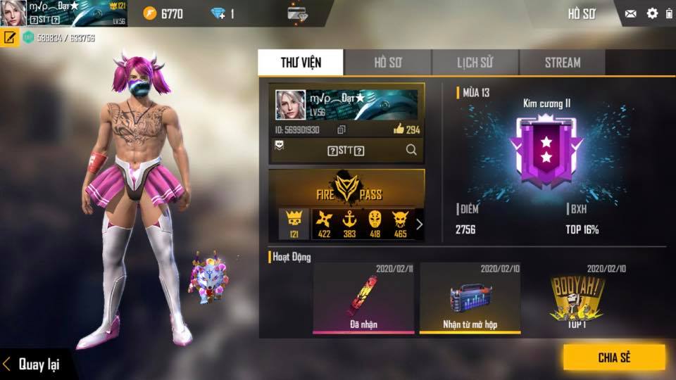 Hình Free Fire phối đồ nam cute độc đáo