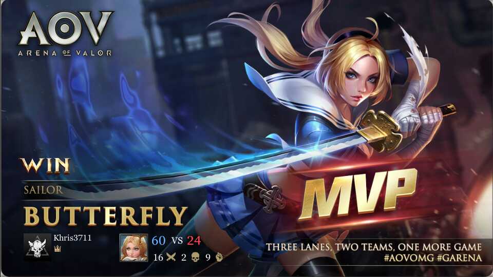 Hình MVP trong Liên Quân siêu ngầu