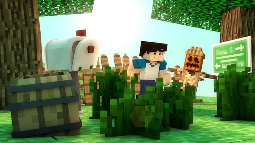 Hình Minecraft sinh tồn chất nhất