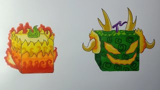 Hình Vẽ 2 Trái Ác Quỷ