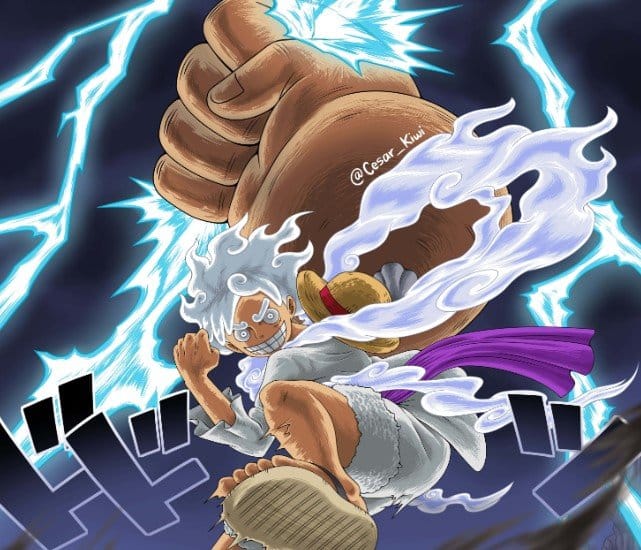 Hinh Ve Luffy Gear 5 Nika
