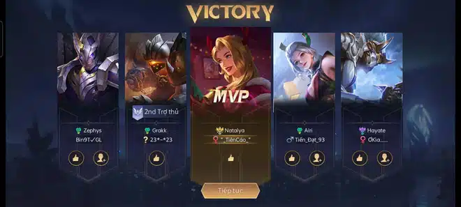 Hình ảnh MVP Liên Quân ngầu lòi
