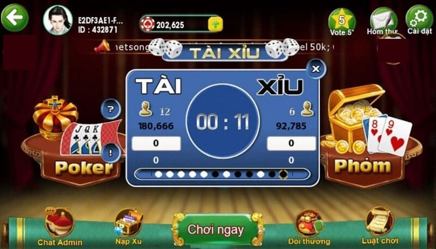 Hình ảnh gãy tài xỉu mới nhất