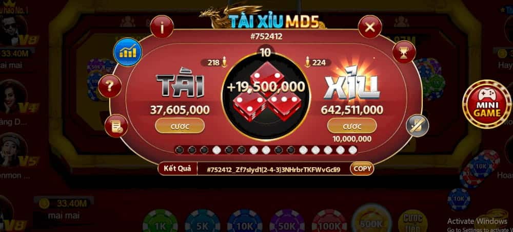 Hình ảnh tài xỉu thắng nhiều tiền