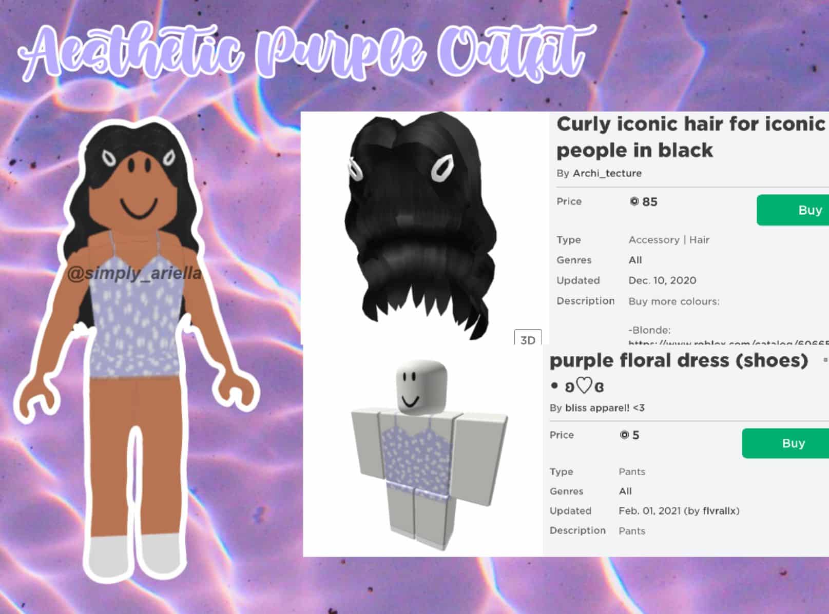 Hình avatar Roblox 100 Robux vô cùng cute