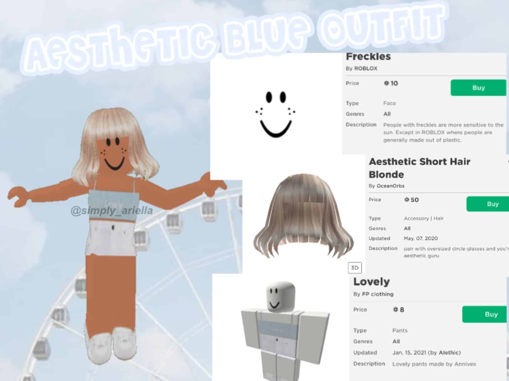 Hình avatar Roblox 50 Robux đặc sắc