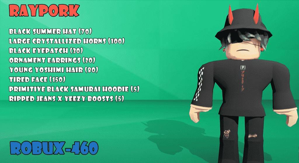 Hình avatar Roblox 500 Robux chất nhất