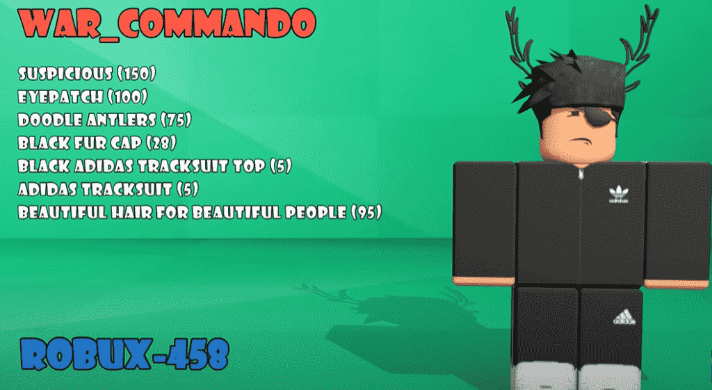 Hình avatar Roblox 500 Robux cực ngầu