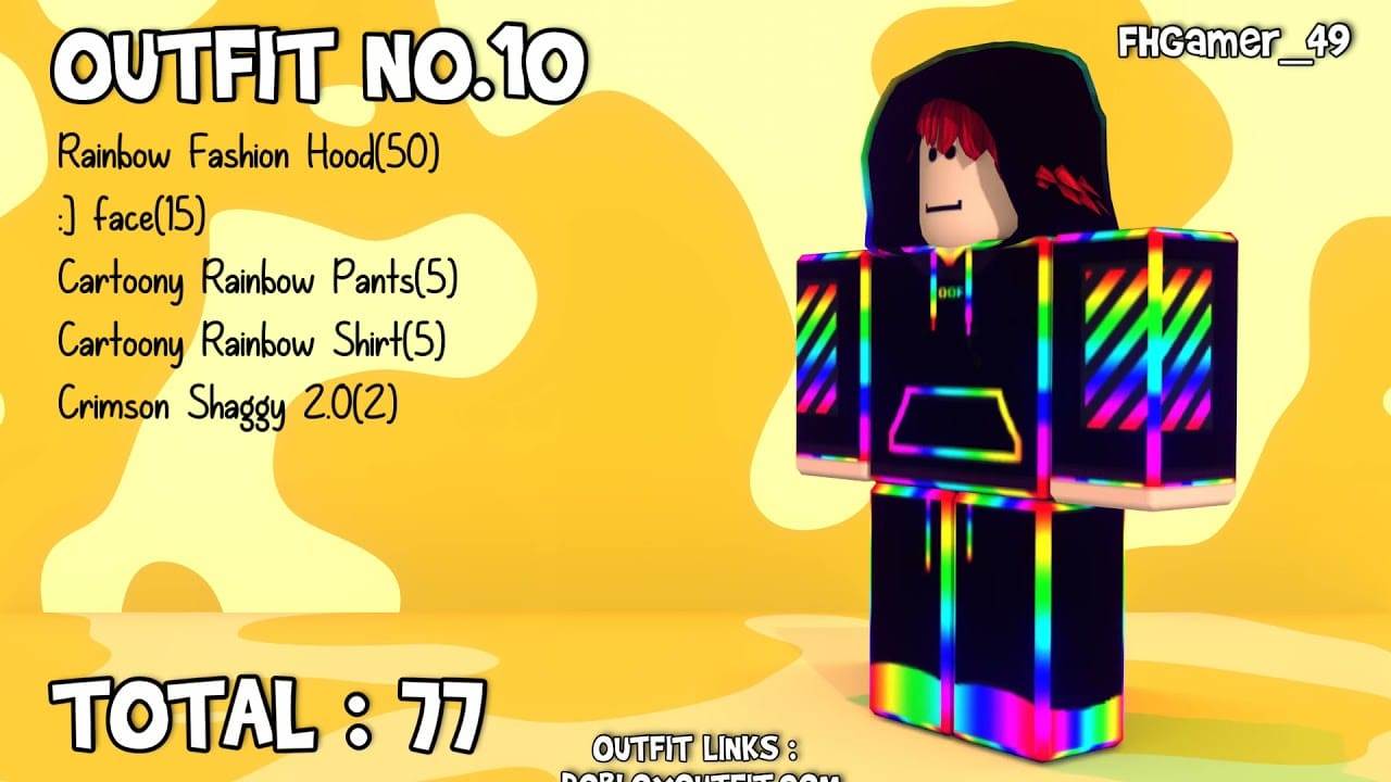 Hình avatar Roblox 80 Robux ấn tượng