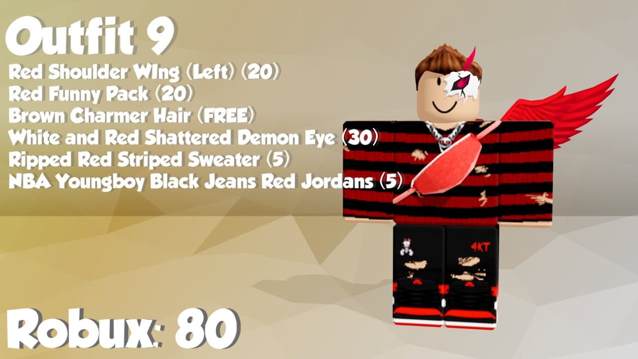 Hình avatar Roblox 80 Robux xịn sò
