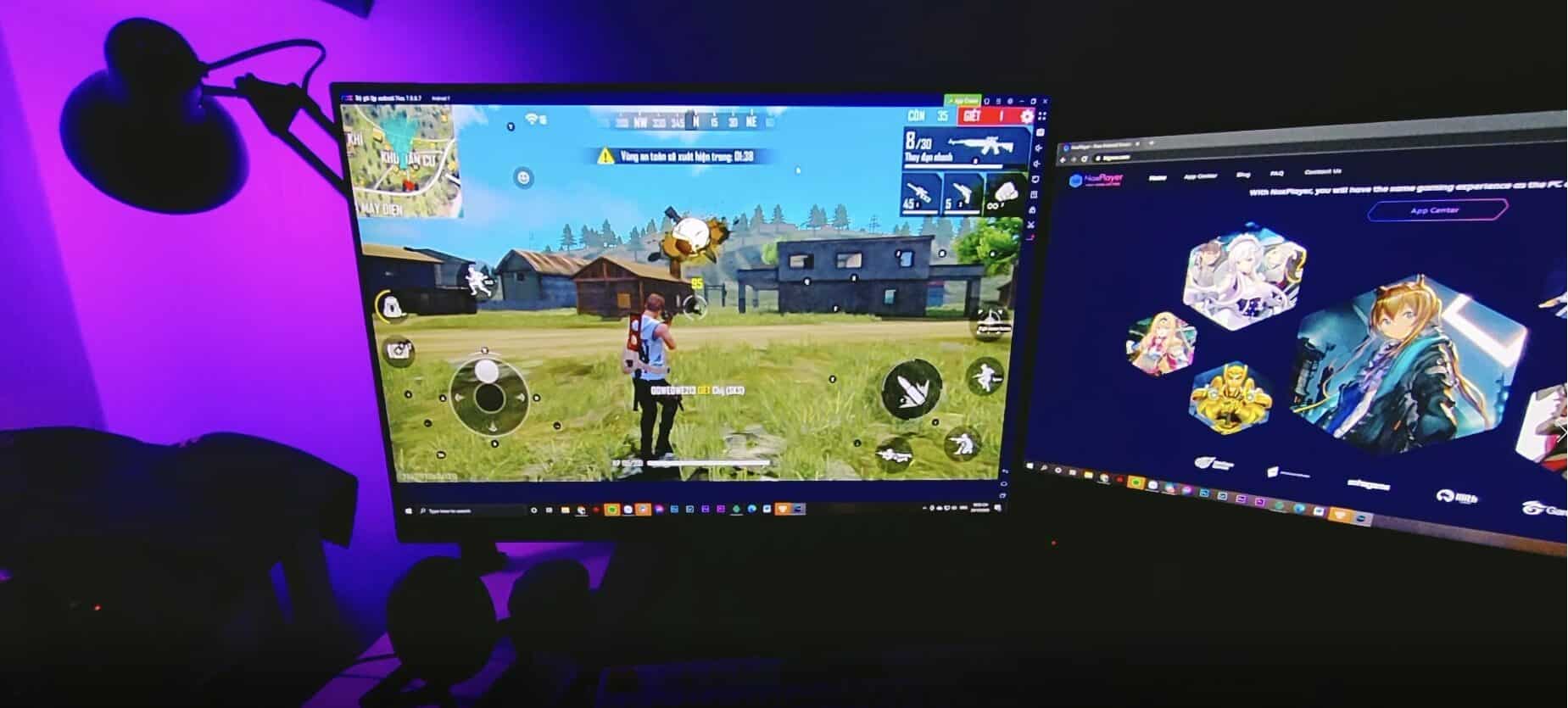 Hình chơi game Free Fire trên giả lập