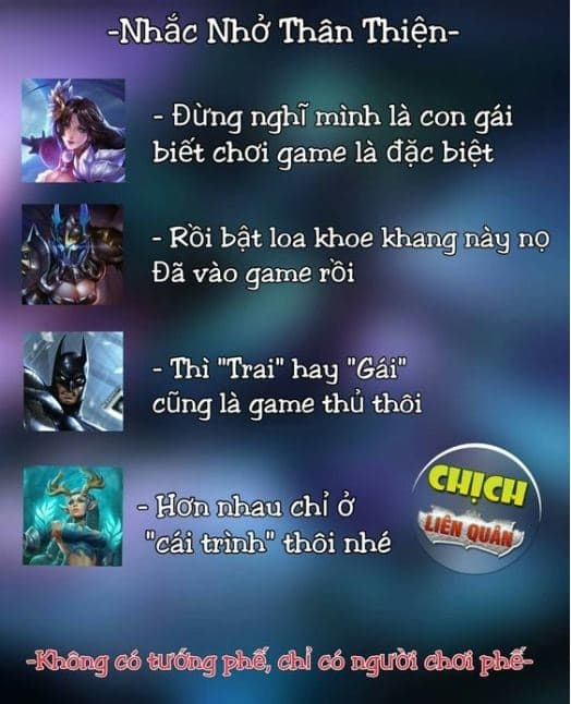 Hình chơi game Liên Quân chế lầy lội hài hước