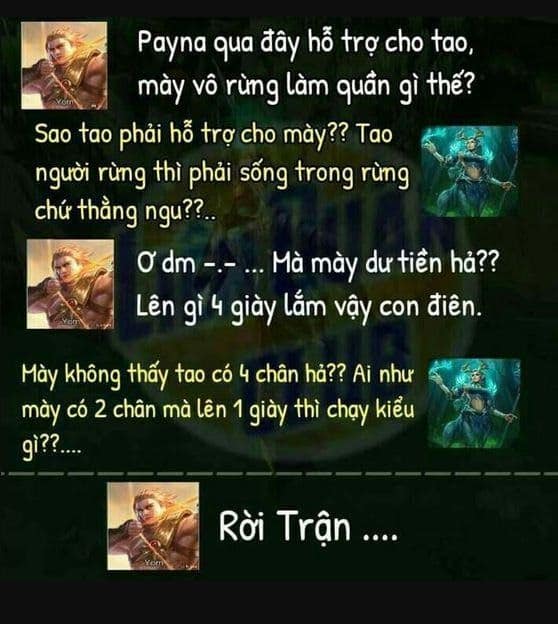 Hình chơi game Liên Quân hài hước cười bể bụng