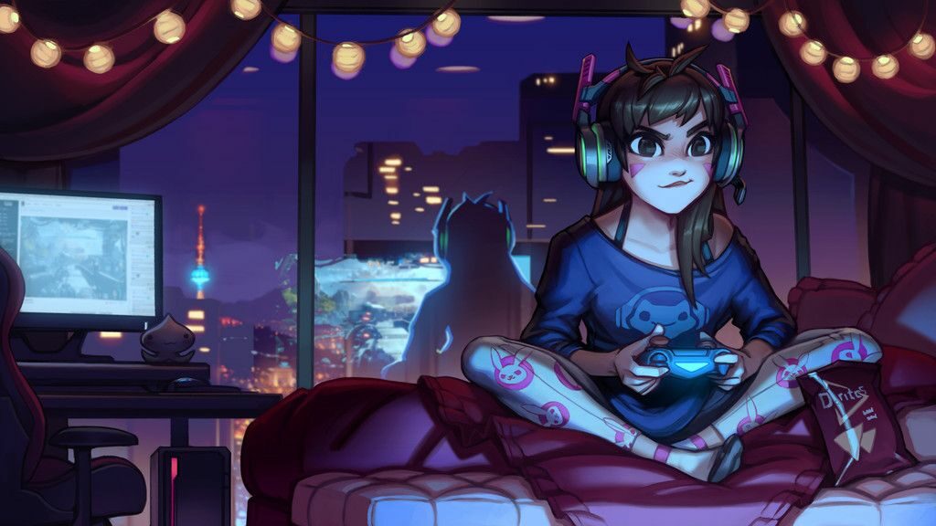 Hình chơi game anime độc đáo