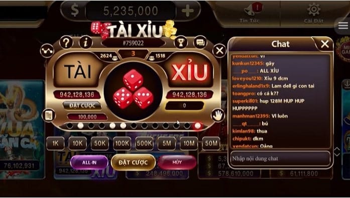 Hình cược tài xỉu