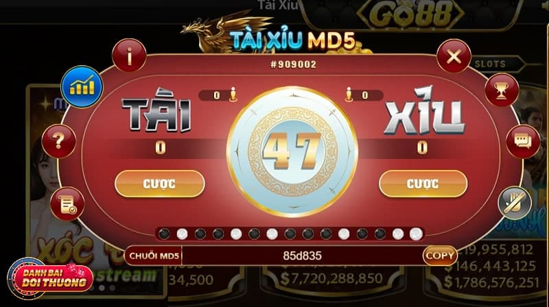 Hình đánh tài xỉu tại cổng game Go88
