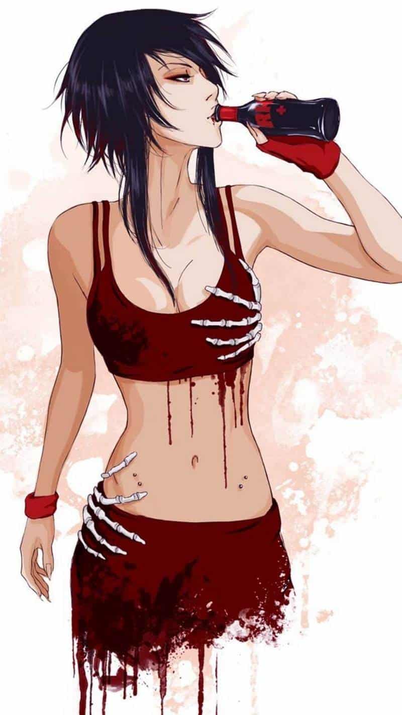 Hình gái anime lột đồ độc đáo