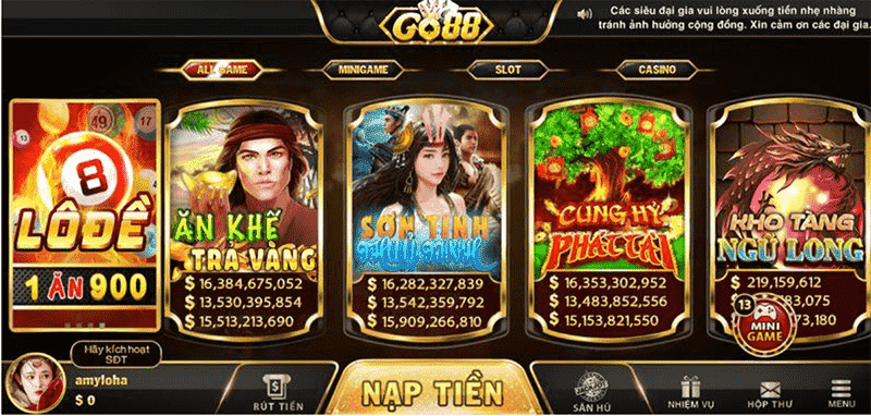 Hình game tài xỉu Go88 mới nhất