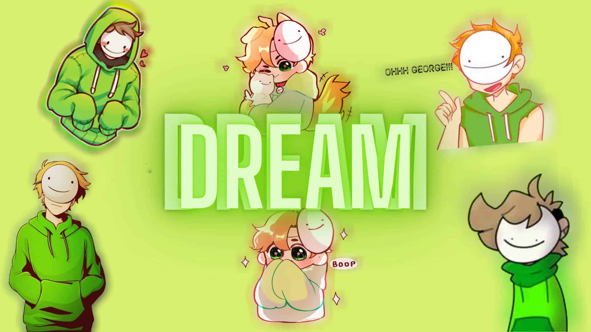 Hình nền Dream Minecraft dễ thương