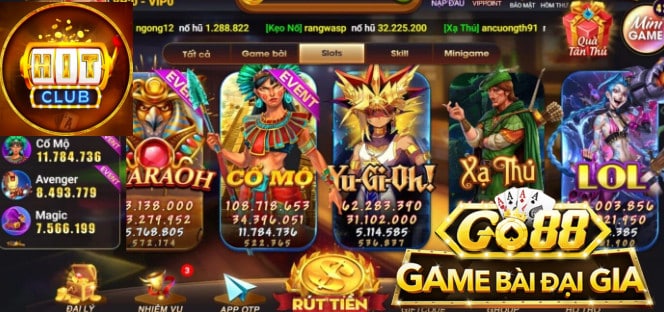 Hình tài xỉu Go88 nhiều tiền
