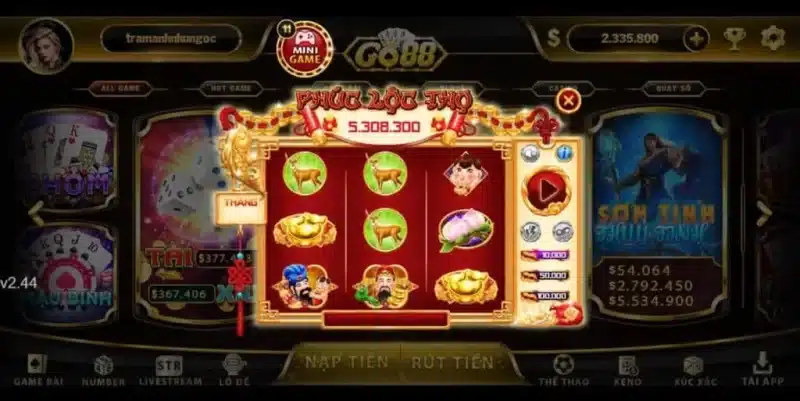 Hình tài xỉu Go88 tài khoản nhiều tiền