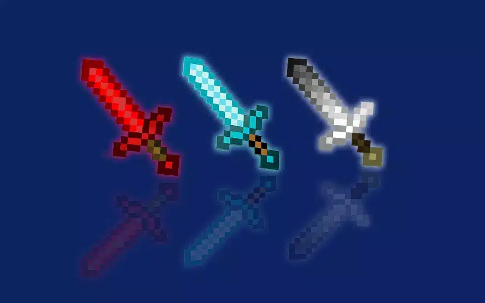 Kiếm kim cương Minecraft ngầu đẹp