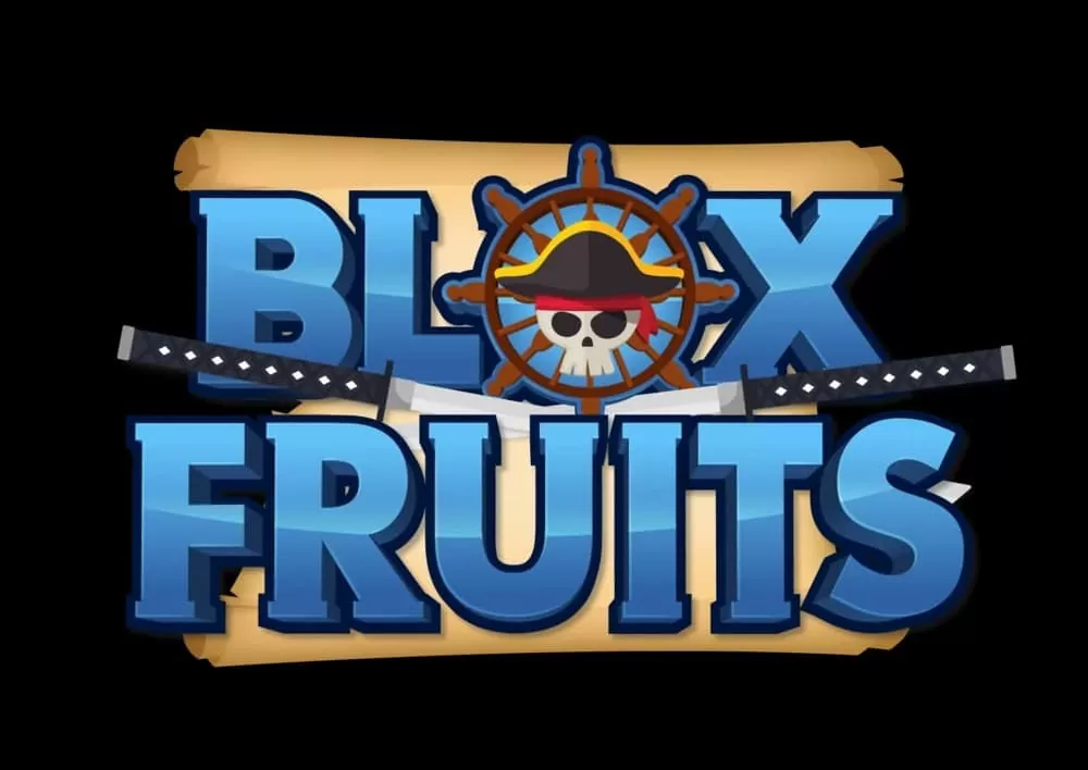 Logo Blox Fruits tren nen den