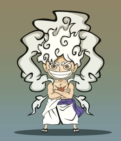 Luffy Gear 5 Chibi Cute