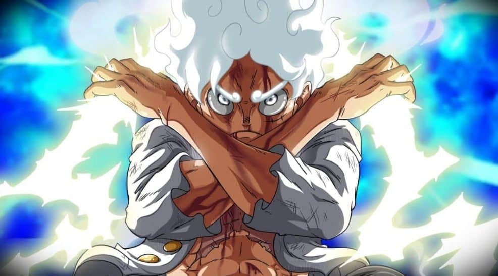 Nen Luffy Gear 5 Mau Trang