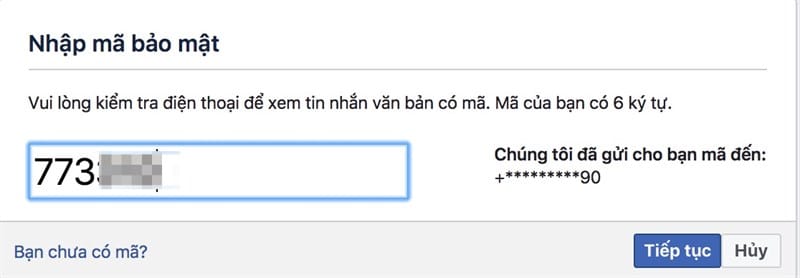 Nhập mã bảo mật