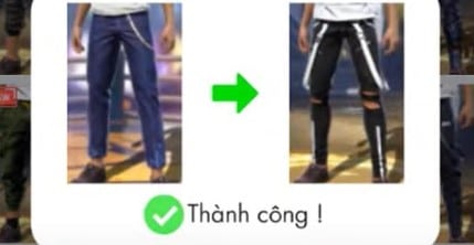 Sau khi biến đổi, thông báo thành công như hình là hoàn tất.