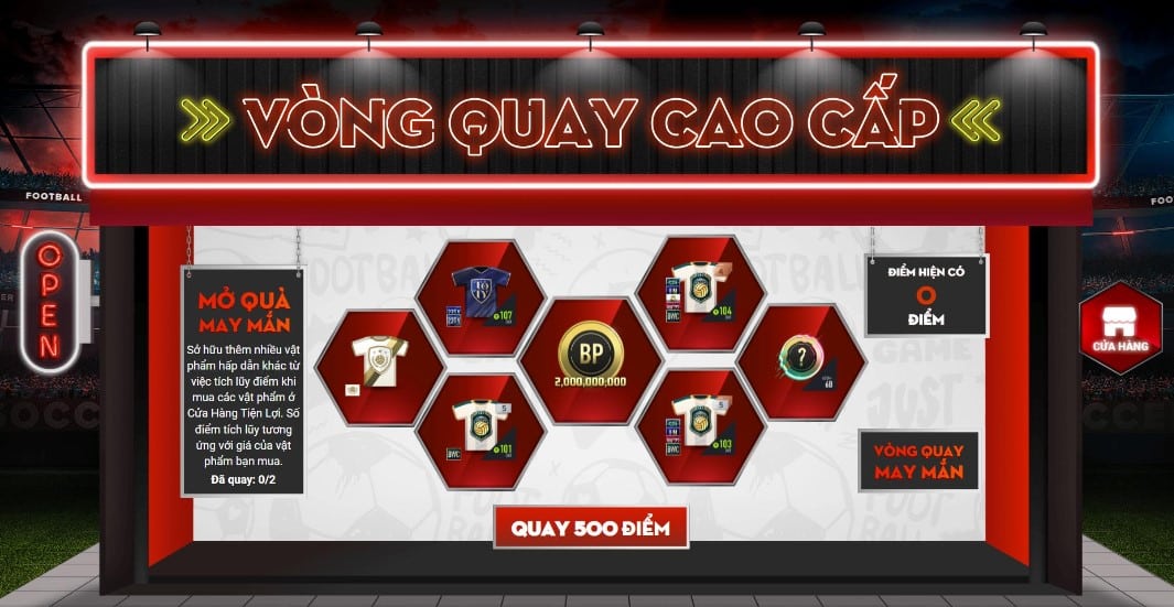 Vòng quay cao cấp tại store FO4