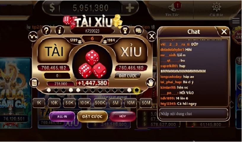 Xem ngay ảnh chơi tài xỉu thắng