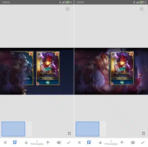 Xóa những khu vực xung quanh khung rank hoặc MVP