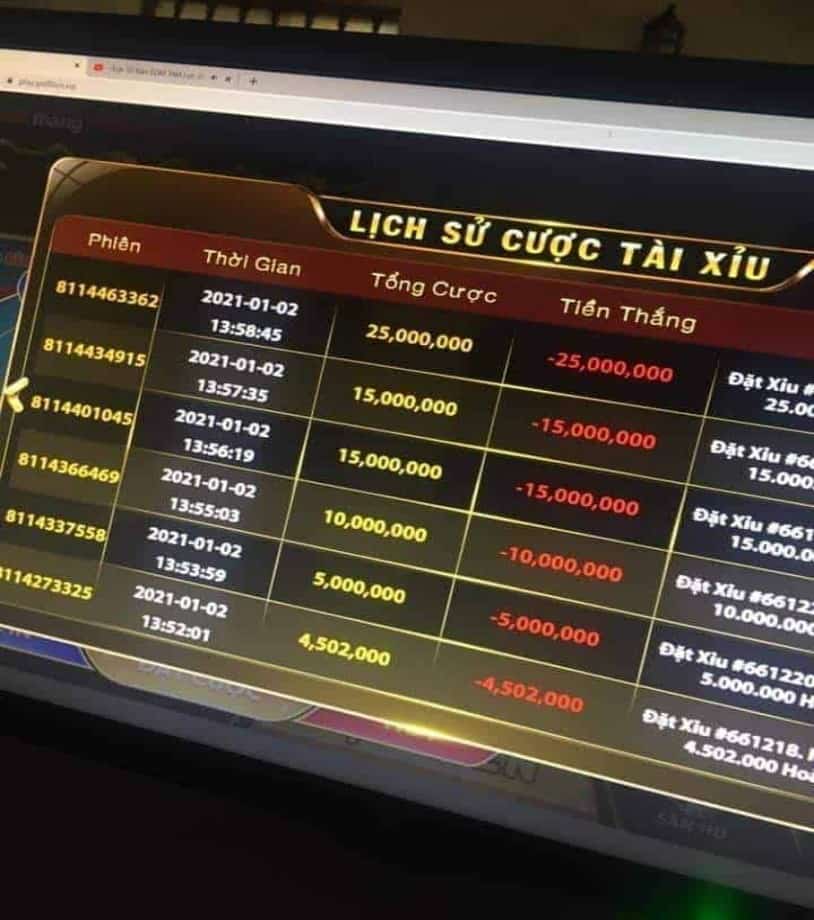 bạn xem thêm Hình Đánh Tài Xỉu Thua