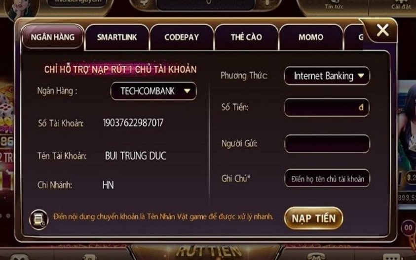 xem thêm hình ảnh lịch sử nạp tài xỉu