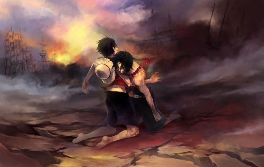 Ảnh Luffy Buồn Khi Ace Mất