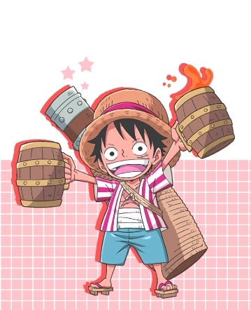 Ảnh Luffy Chibi Dễ Thương Nhất