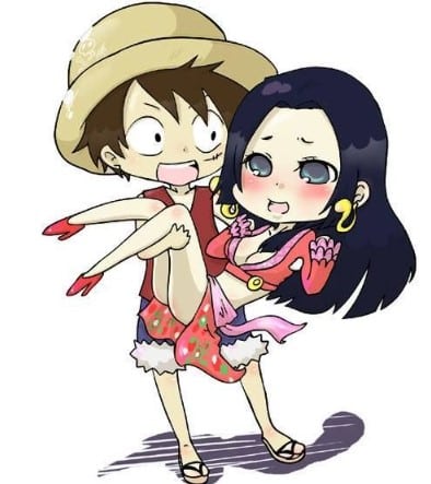 Ảnh Luffy Và Boa Chibi Cute