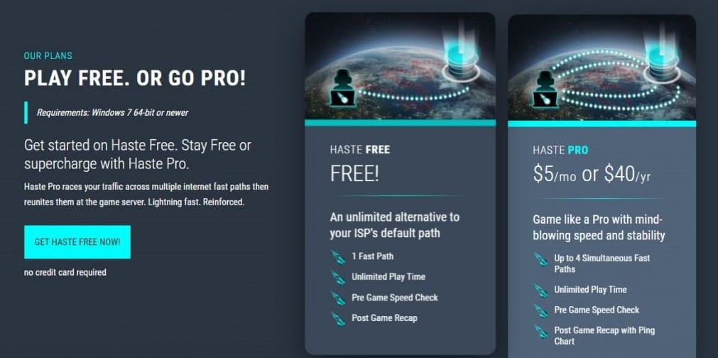App Haste Giảm Ping