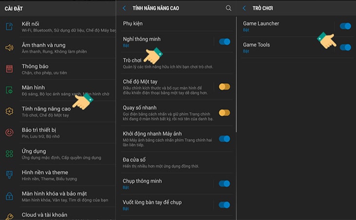 Bật Chế Độ Chơi Game Trên Samsung