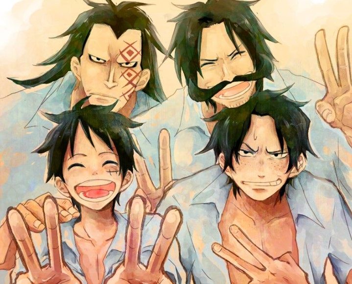 Các nhân vật One Piece biểu cảm cute