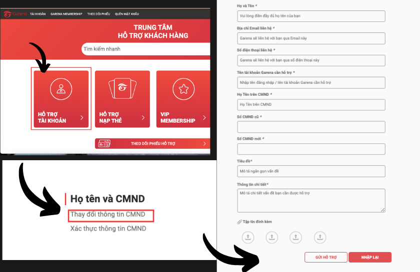 Cách Xóa CMND Khỏi Tài Khoản Garena