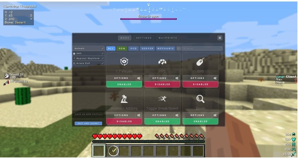 Cài Đặt Client Bản Quyền - Cách Giảm Lag Minecraft