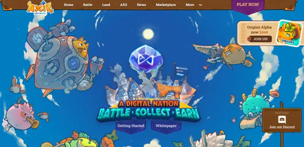 Chơi game kiếm tiền với Axie Infinity