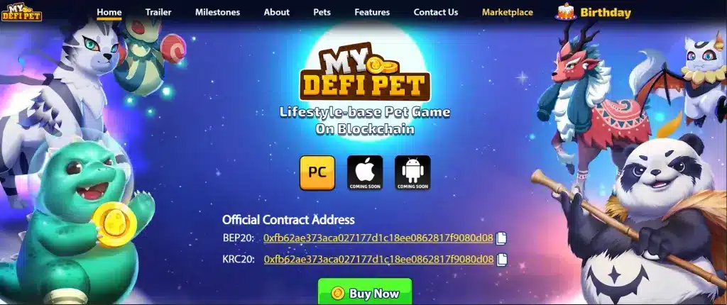 Choi game kiem tien voi game My DeFi Pet