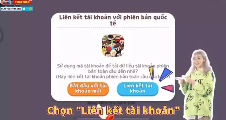 Chọn Liên kết tài khoản