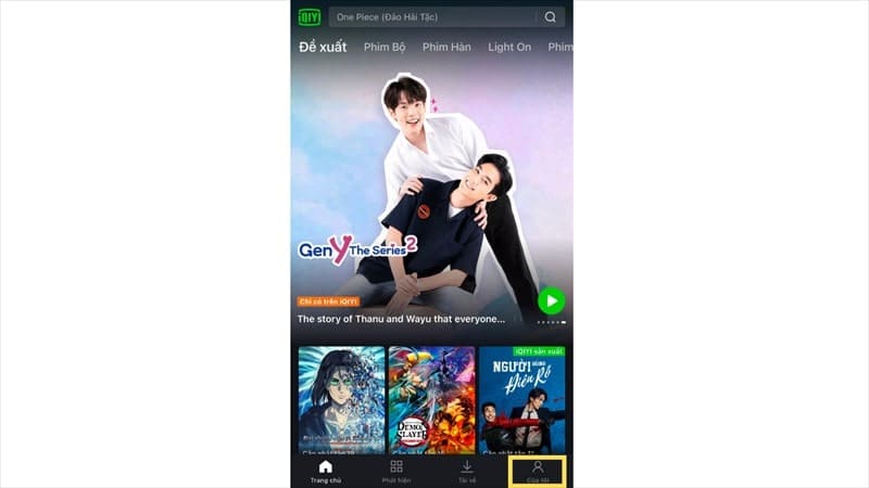 Chọn mục Của tôi
