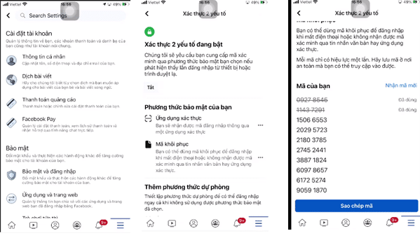 Đăng nhập tài khoản Facebook mới với tên đăng nhâp và mật khẩu đã được cấp
